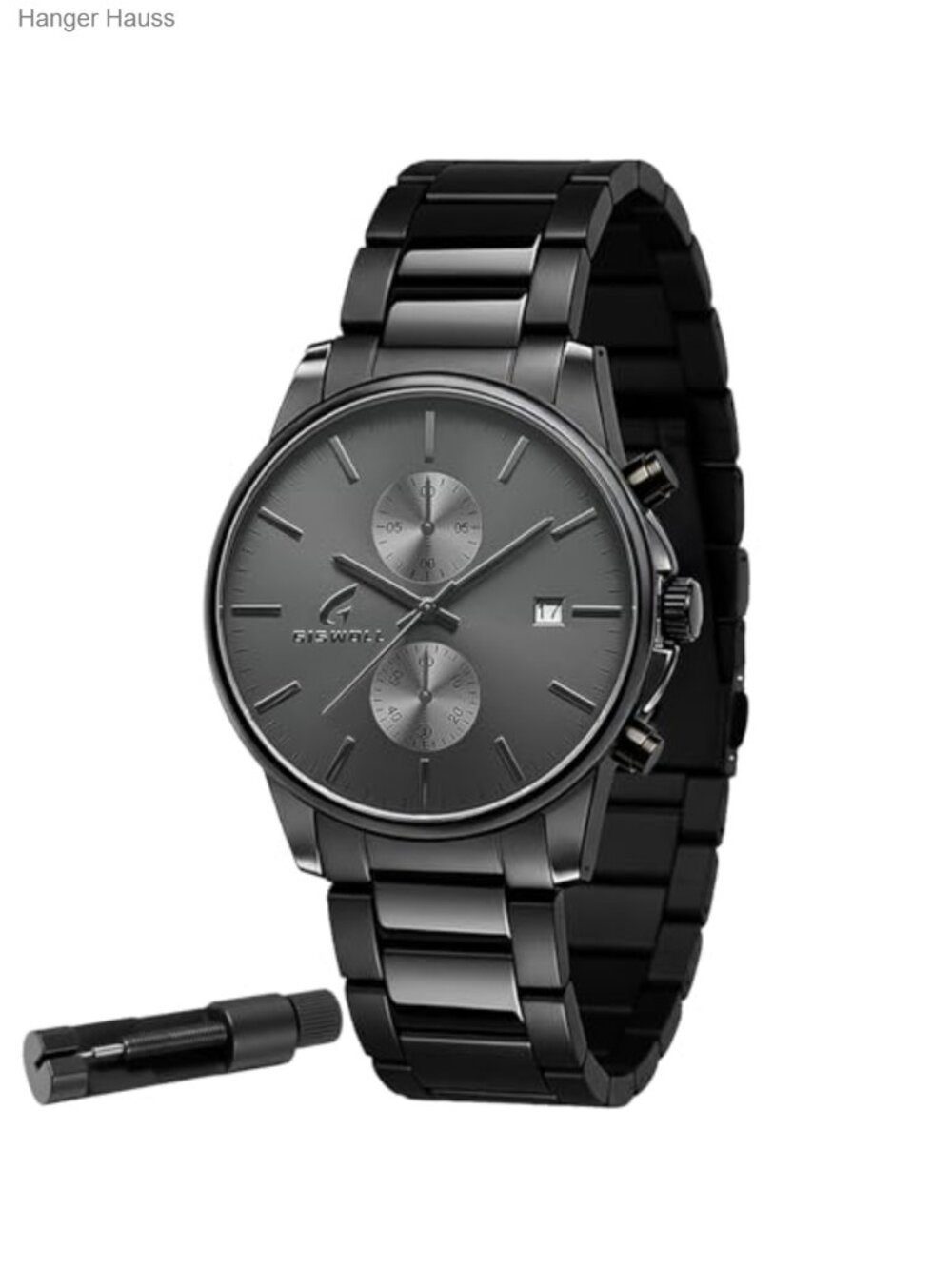 Men's Stainless Steel Watch with Chronograph Subdials